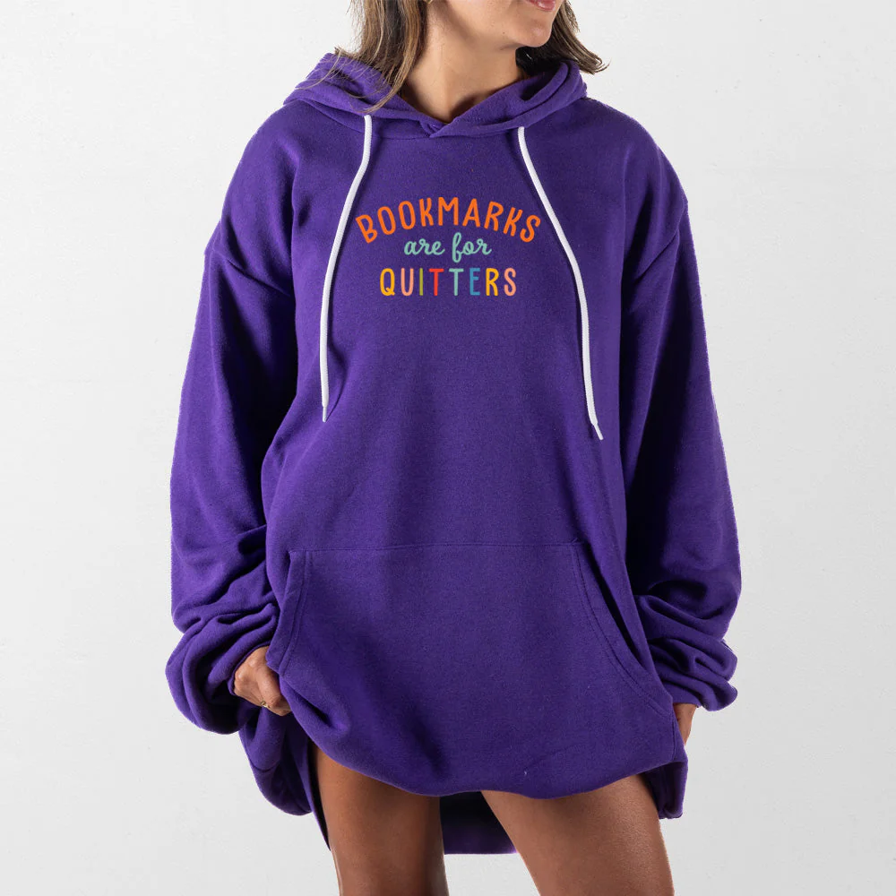 Bookmarks Are For Quitters Giant Hoodie - Image 12
