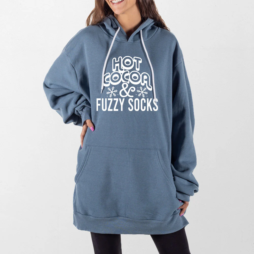 Hot Cocoa and Fuzzy Socks Giant Hoodie - Image 4