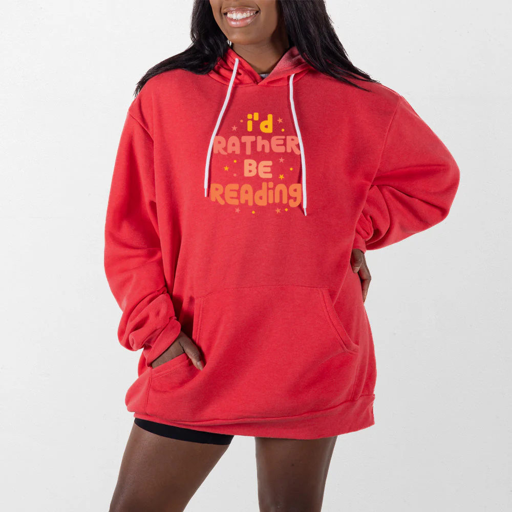 Rather Be Reading Giant Hoodie - Image 13