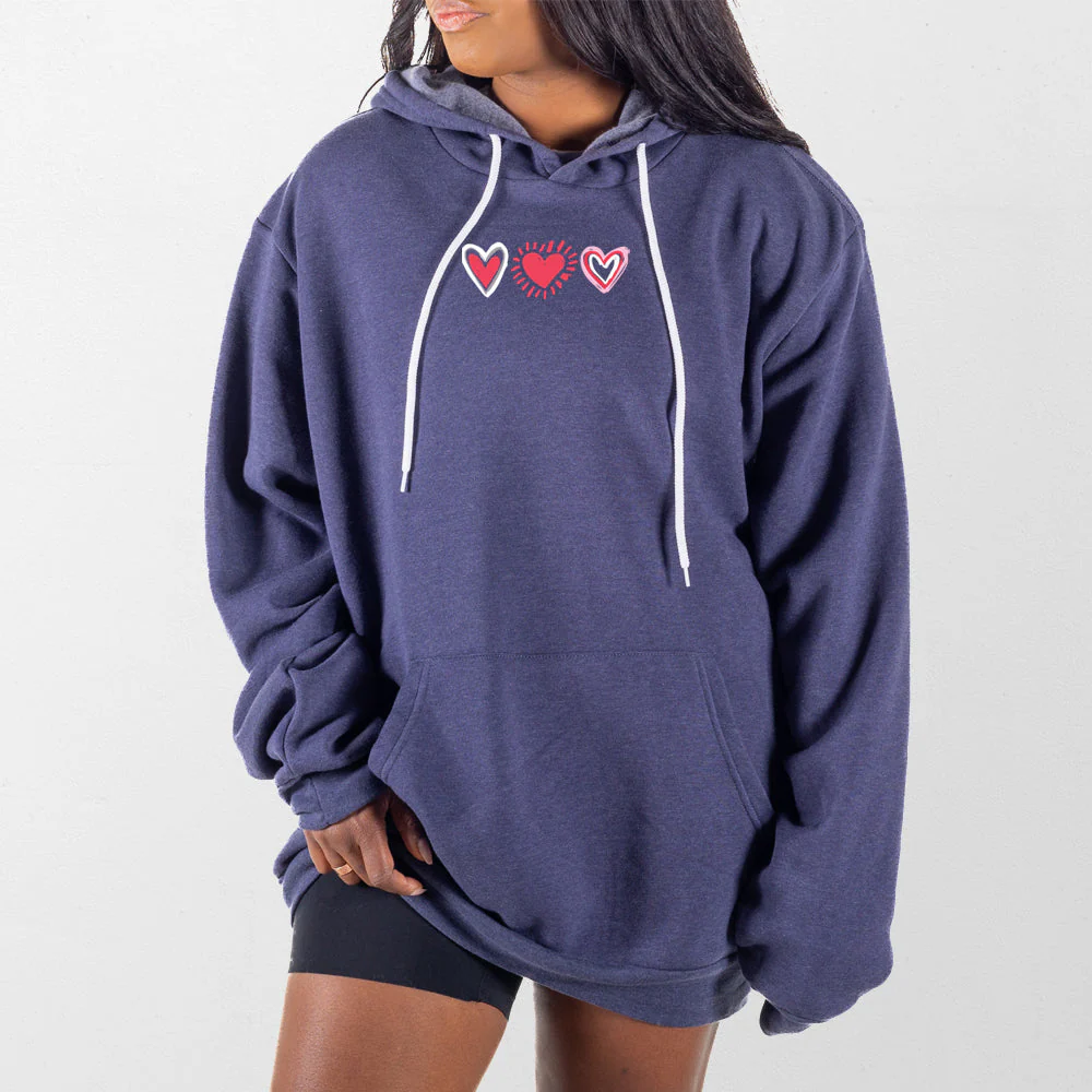 Three Hearts Giant Hoodie - Image 8